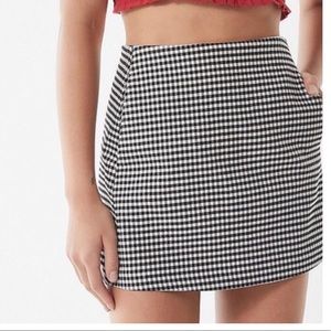 Urban Outfitters Black & White Gingham Skirt